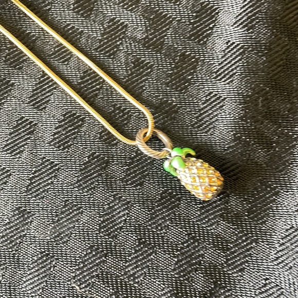 Brighton Aloha Pineapple charm and Gold Necklace - Picture 3 of 6